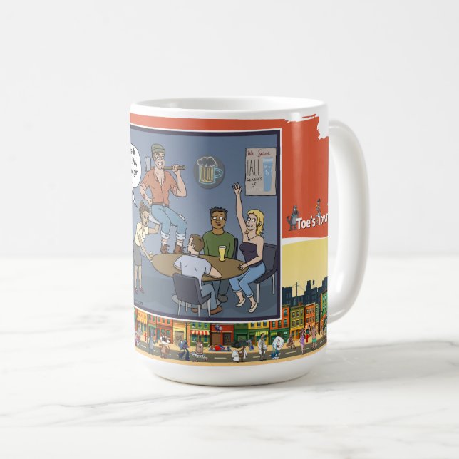 Caneca De Café Lenhador Canadense | Clássico de Humor de Bar (Frente Esquerda)