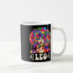Caneca De Café Leo Black Girl African American Art Birthday