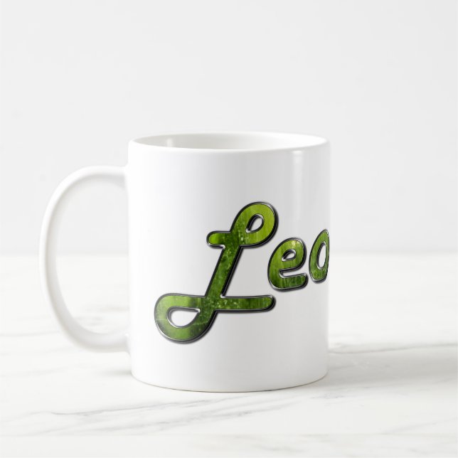 Caneca De Café Leo em Peridot Gemstone (Esquerda)