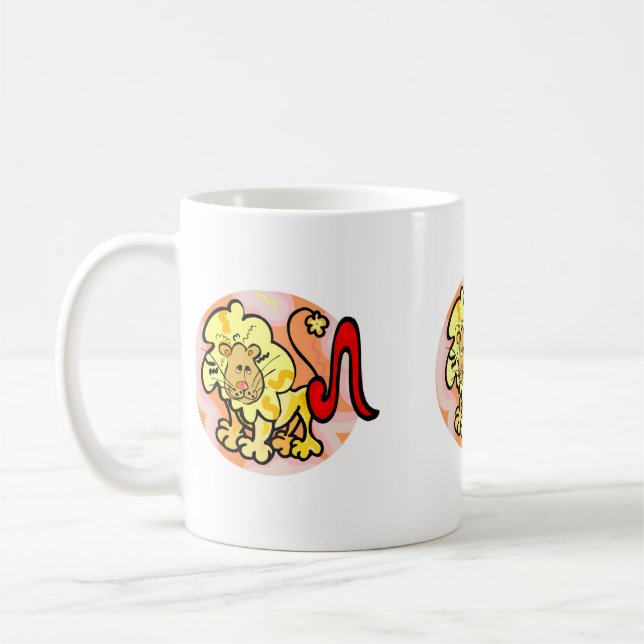 Caneca De Café Leo Lion com Símbolo do estilo Leo 1970 (Esquerda)