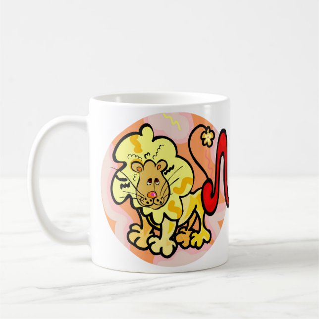 Caneca De Café Leo Lion com Símbolo do estilo Leo 1970 (Esquerda)
