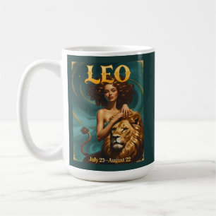Caneca De Café Leo Zodiac Julho Astrologia de Aniversário