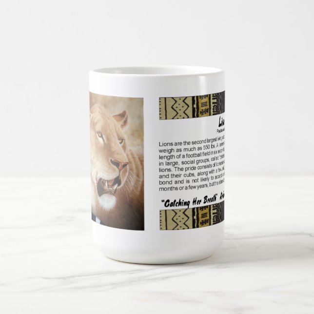 Caneca De Café Leoa em seu matar (Centro)