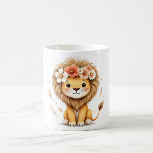 Caneca De Café Leoa [Theme] Camiseta Feminina Design Brasil Prese