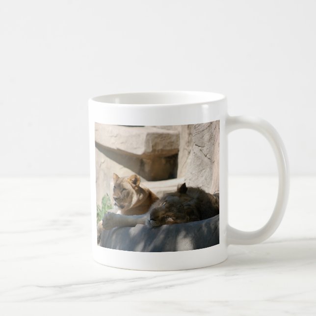 Caneca De Café Leões Africanos (Direita)