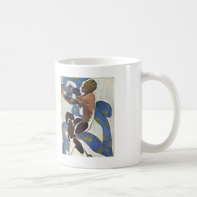 Caneca De Café Leon Bakst: Traje do Faun de Nijinsky (Direita)