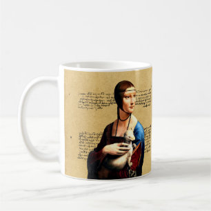 Caneca De Café Leonardo da Vinci Lady com Ermine