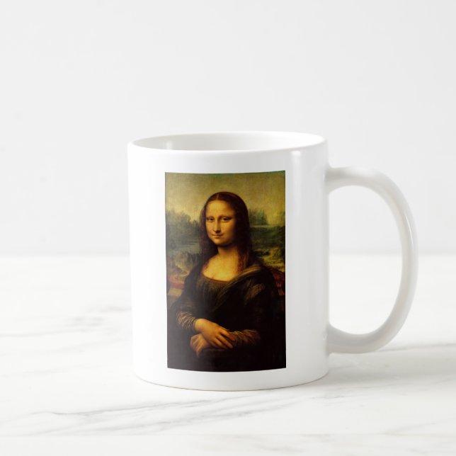 Caneca De Café Leonardo da Vinci, Monalisa (Direita)