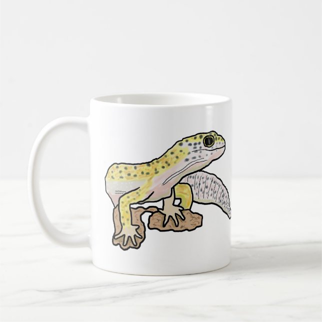 Caneca De Café Leopard Gecko (Esquerda)