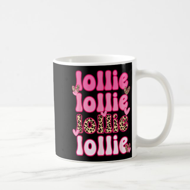 Caneca De Café Leopard Groovy Lollie Valentine's Day Women Valent (Direita)