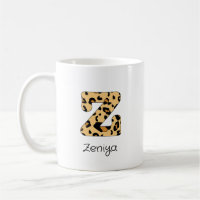 Leopard Impressão Inicial z Minúscula e Nome
