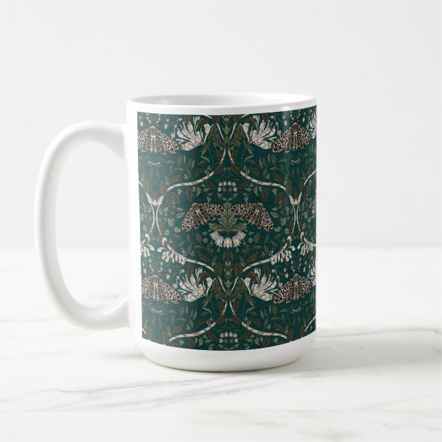 Caneca De Café Leopard Moth e Honeysuckle Botanage (Esquerda)