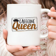Leopard Patterine Caffeine Queen Coffee Mug