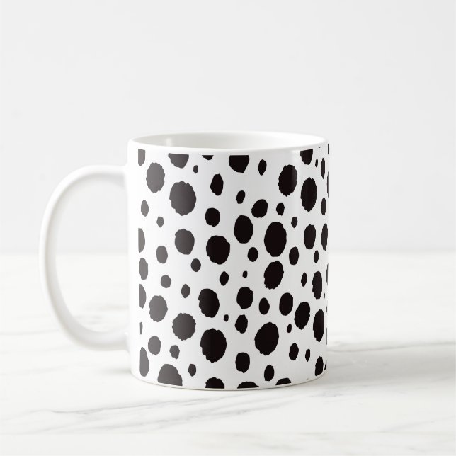 Caneca De Café Leopard Print Vintage Design (Esquerda)