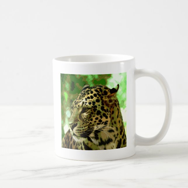 Caneca De Café Leopardo (Direita)