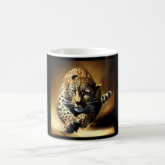 Caneca De Café Leopardo (13) Gato selvagem (Centro)