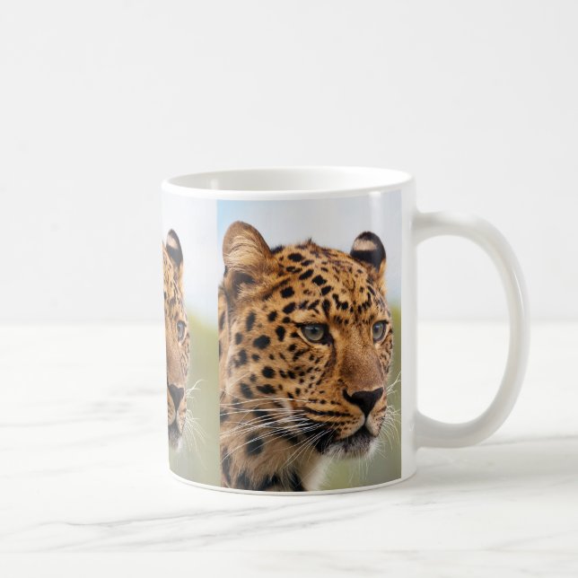 Caneca De Café Leopardo 3 Mugs (Direita)