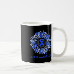 Caneca De Café Leopardo Alopecia de girassol Sensibilização Fita 