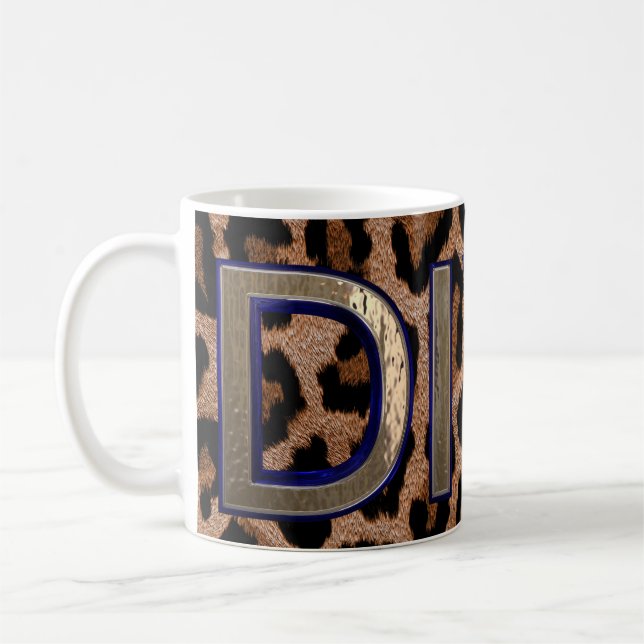Caneca De Café Leopardo Animal Imprimir Coca-Cola Mug (Esquerda)