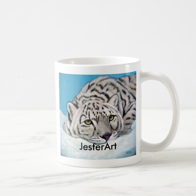 CANECA DE CAFÉ LEOPARDO DE NEVE (Direita)