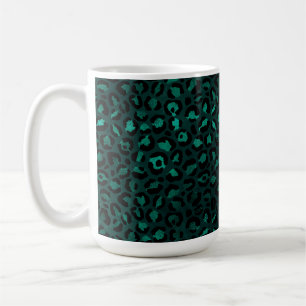 Caneca De Café Leopardo Dourado e Teto Série Design 4  