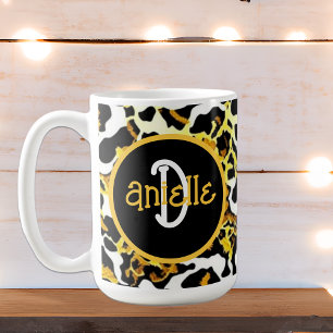 Caneca De Café Leopardo e Zebra Impressão personalizados