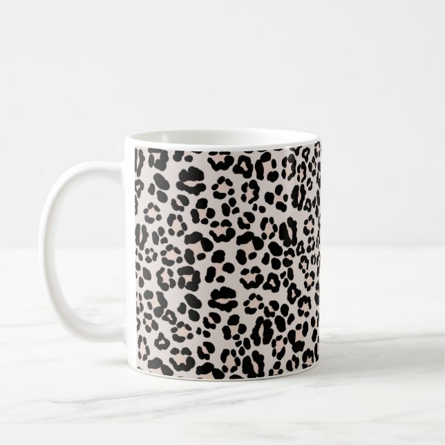 Caneca De Café Leopardo - Impressão - Glam #1 - paisagem #padrão  (Esquerda)