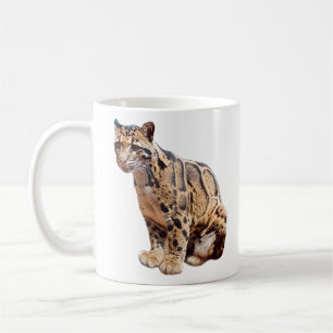 Caneca De Café leopardo nebuloso fotografia selva grande felino a