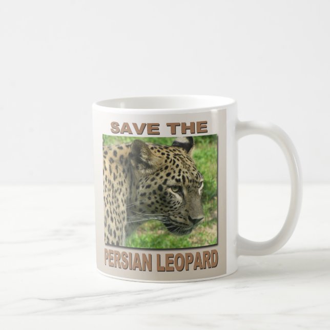 Caneca De Café Leopardo Persa (Direita)