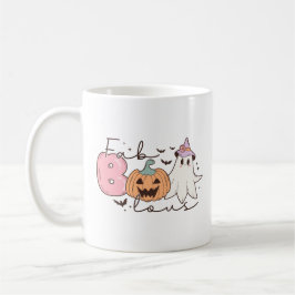 Caneca De Café Lepard Fab Boo Lous Halloween