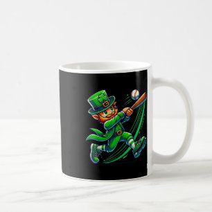 Caneca De Café Leprechaun Baseball Dia de São Patrício Boys Men C