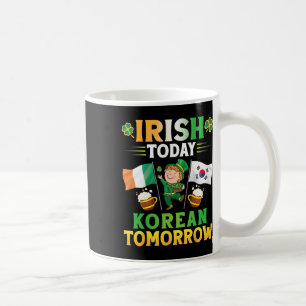 Caneca De Café Leprechaun Dancing Flagers Beer Irish Today Corean