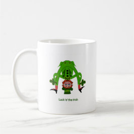 Caneca De Café Leprechaun engraçado