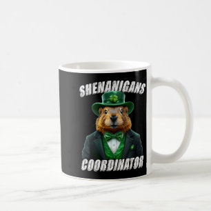 Caneca De Café Leprechaun Esquilo Antigo Dia do Esquilo St Pat