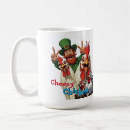 Caneca De Café "Leprechaun Selfie" Chessy Chicken Selfies
