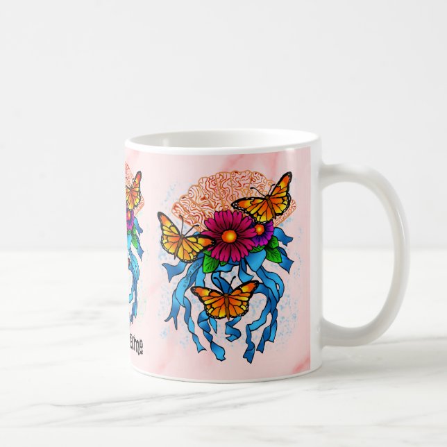 Caneca De Café Leque de Flores  (Direita)