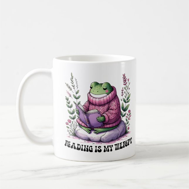 Caneca De Café Ler é a minha terapia (Esquerda)
