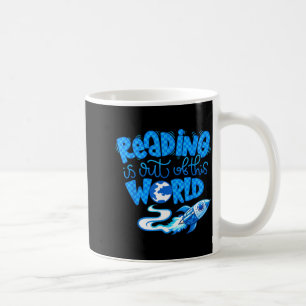 Caneca De Café Ler é amante de livros espaciais fora deste mundo