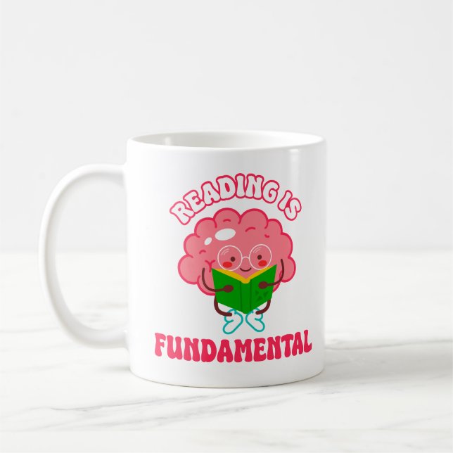 Caneca De Café Ler é fundamental! Arrastar Aspas de Raça (Esquerda)