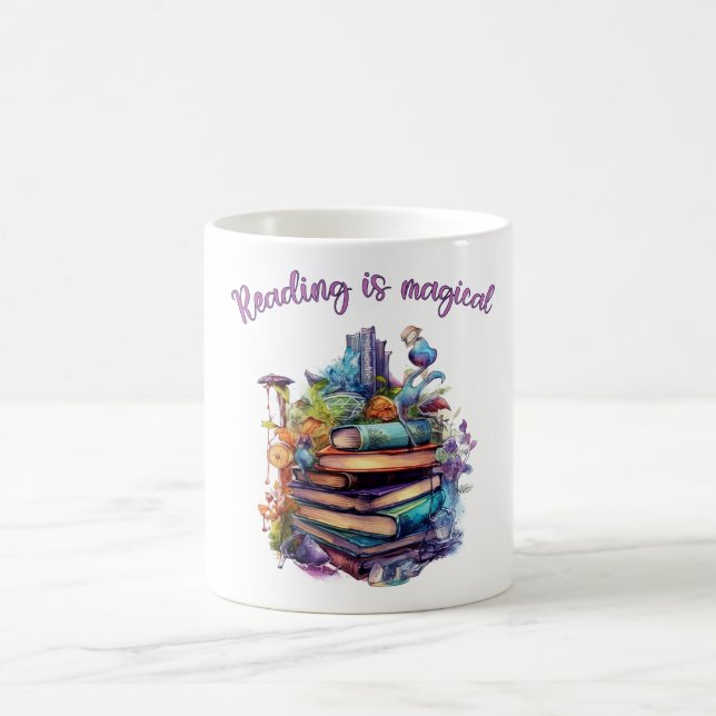Caneca De Café Ler é Mágico (Centro)