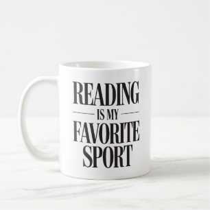 Caneca De Café Ler é meu esporte favorito