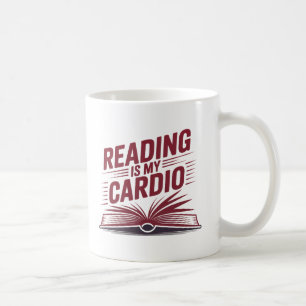 Caneca De Café Ler É Meu Livro Vermelho Negrito De Cardio