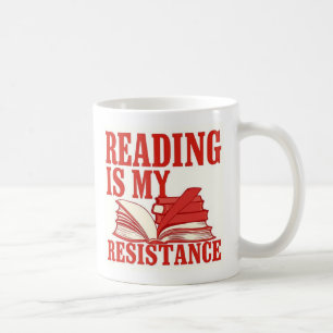 Caneca De Café Ler É Minha Resistência Gráfico para Amantes de