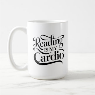 Caneca De Café Ler é o meu Cardio - Professor Divertido