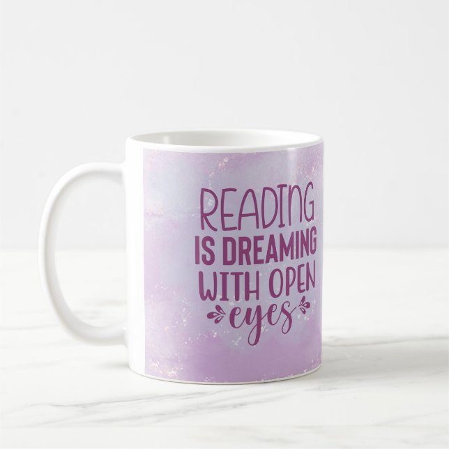 Caneca De Café Ler é Sonhar com os Olhos Abertos (Esquerda)