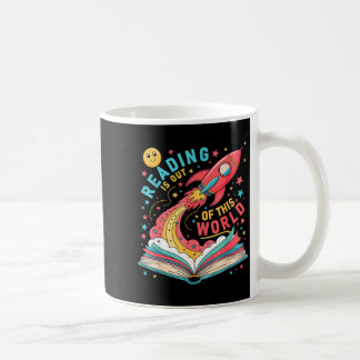 Caneca De Café Ler é um livro espacial de astronauta fora deste m