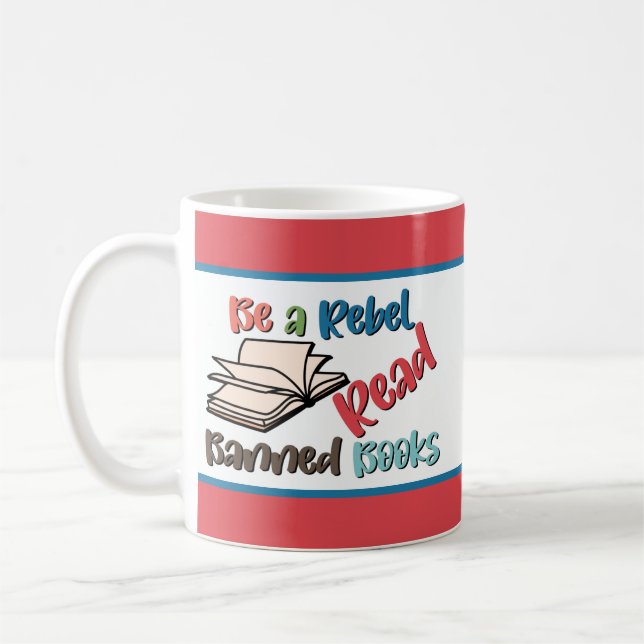 Caneca De Café Ler Livros Banidos (Esquerda)