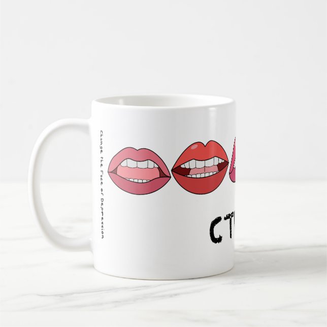 Caneca De Café Ler meus Lábios (Esquerda)