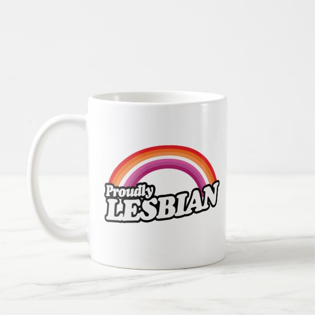 Caneca De Café Lésbica e Orgulhosa (Esquerda)