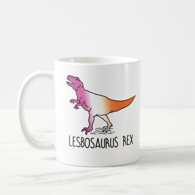 Caneca De Café Lesbosaurus Rex (Esquerda)